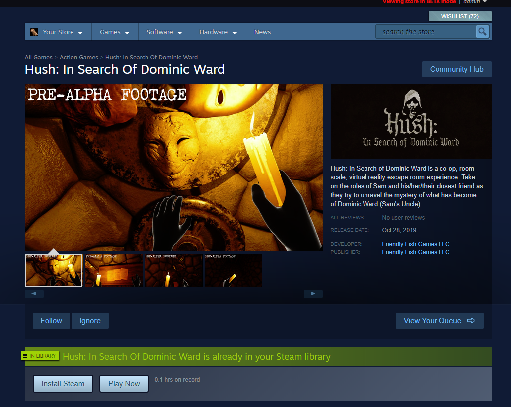 Hush steam preview
